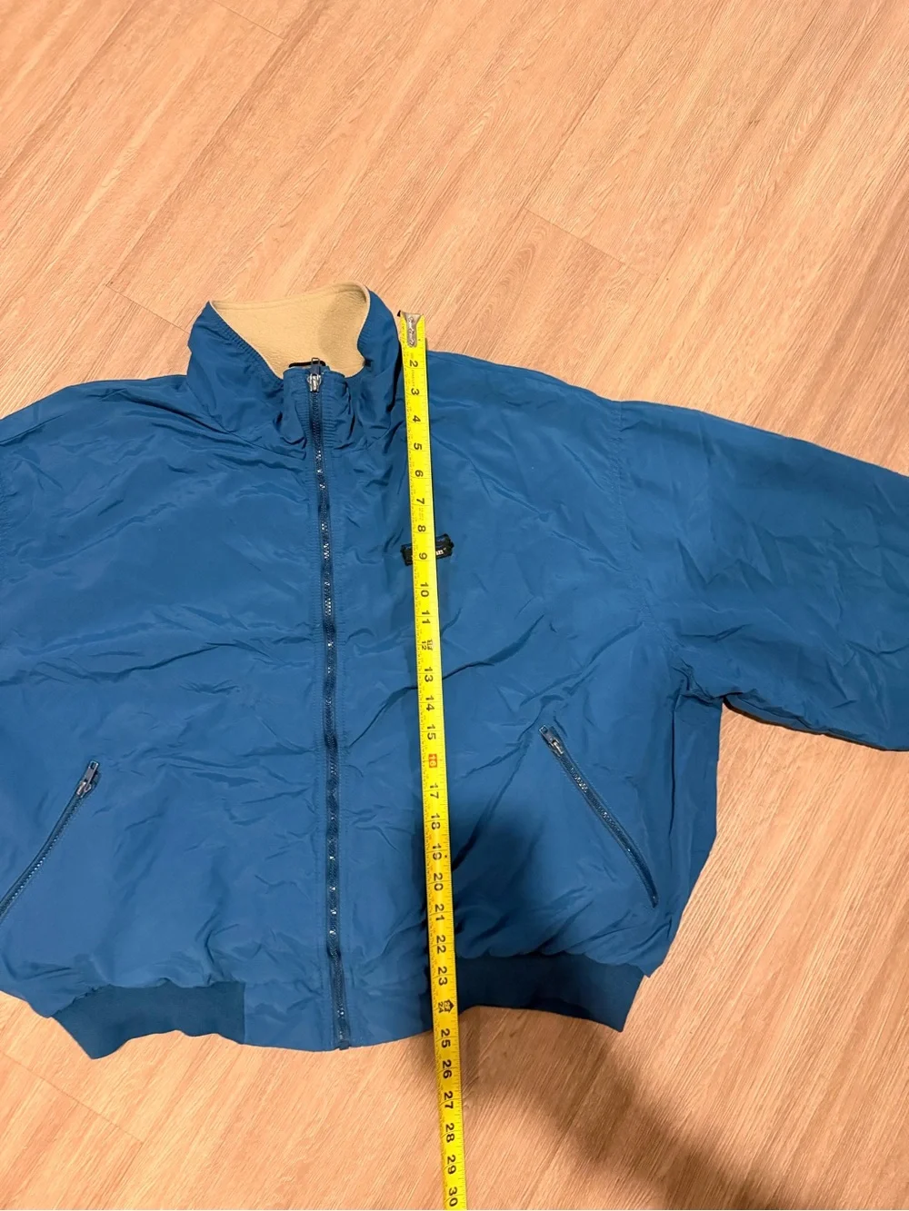 Vintage LL Bean Three Season Jacket Mens XXL Navy Lined Bomber Full Zip